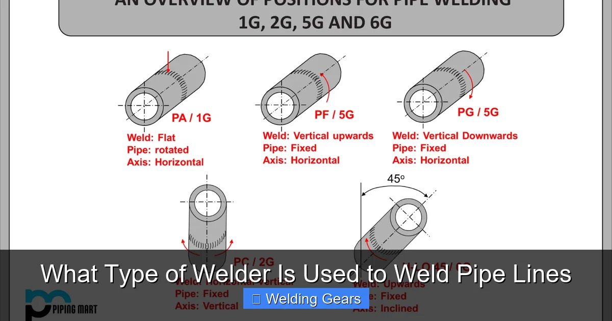 What Type of Welder Is Used to Weld Pipe Lines