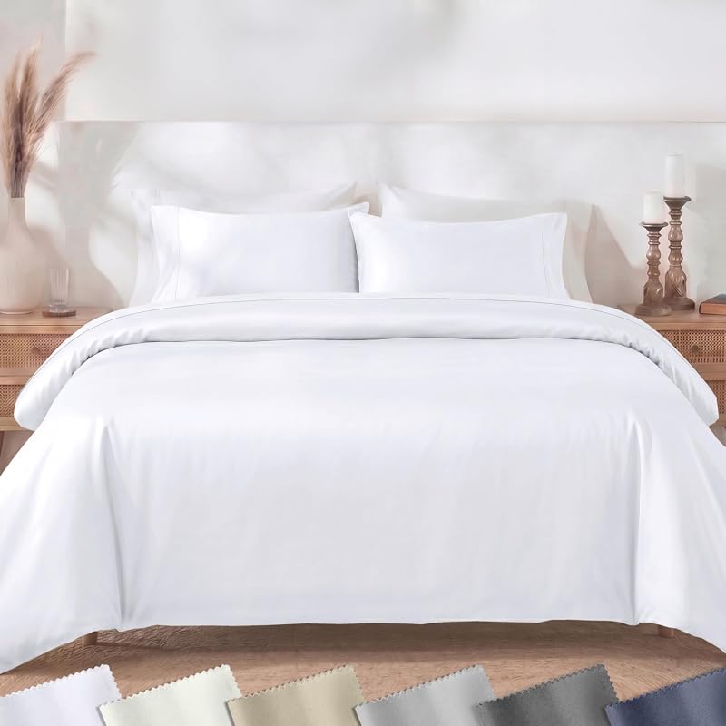 California Design Den 3-Piece Queen Duvet Cover Set, 400 Thread Count 