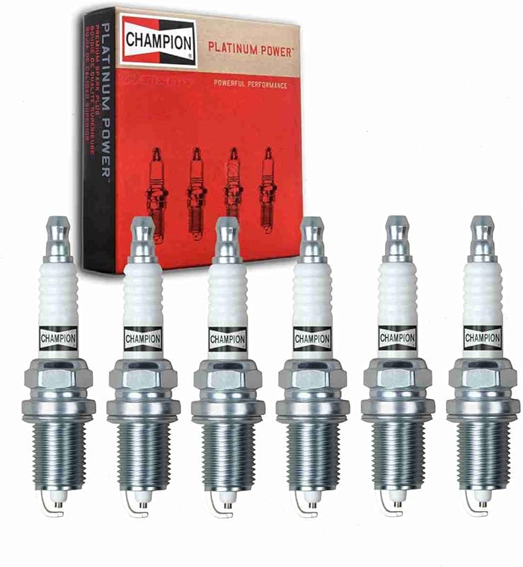 Champion Platinum Spark Plugs 6-Pack for Jeep Liberty 3.7L V6 2002-201