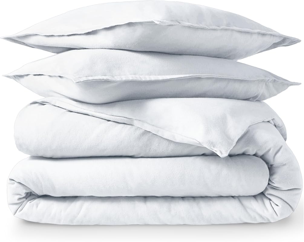 Bare Home Queen Flannel Duvet Set