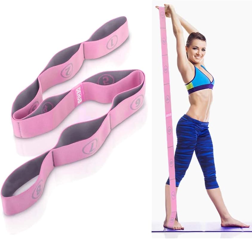 Multi-Loop Elastic Yoga Stretch Strap