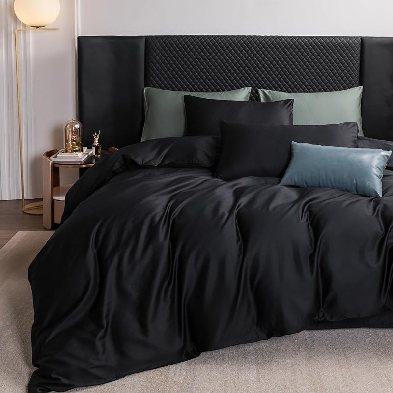 MooMee King Duvet Cover Set, 100% Extra Long Staple Cotton 600 Thread