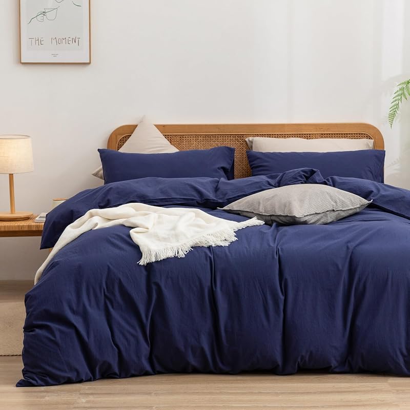 BESTOUCH Washed Cotton Duvet Set