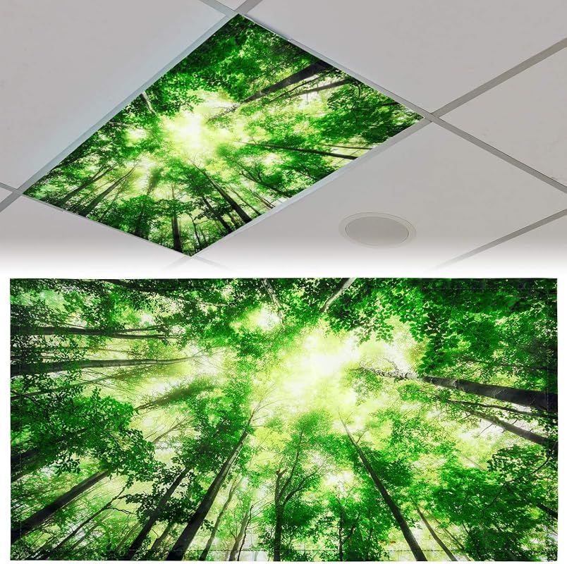 Patelai 4x2 Feet Magnetic Fabric Fluorescent Light Cover