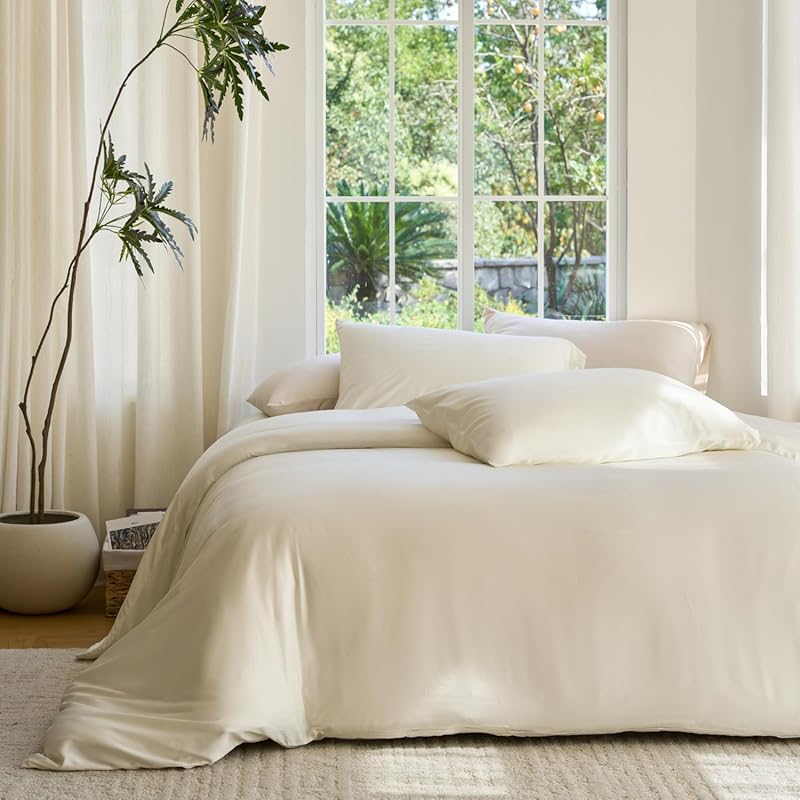 DOZ 100% Bamboo Viscose Queen Duvet Cover Set