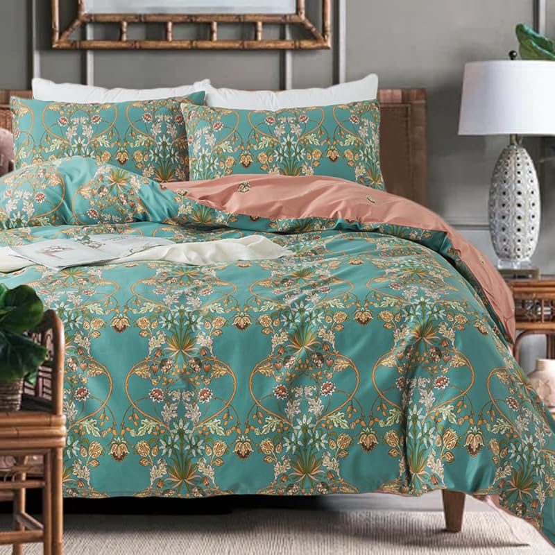 Zusbest Floral Cotton Boho Duvet Set