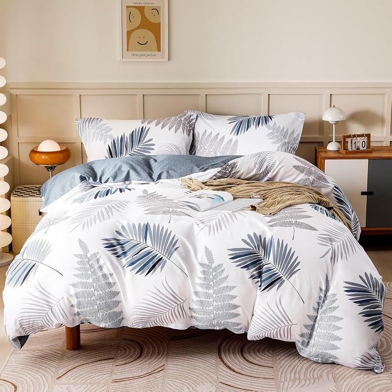 OAITE Leaf Pattern Duvet Cover Set