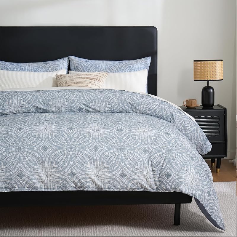 Zusbest King Cotton Duvet Cover Set