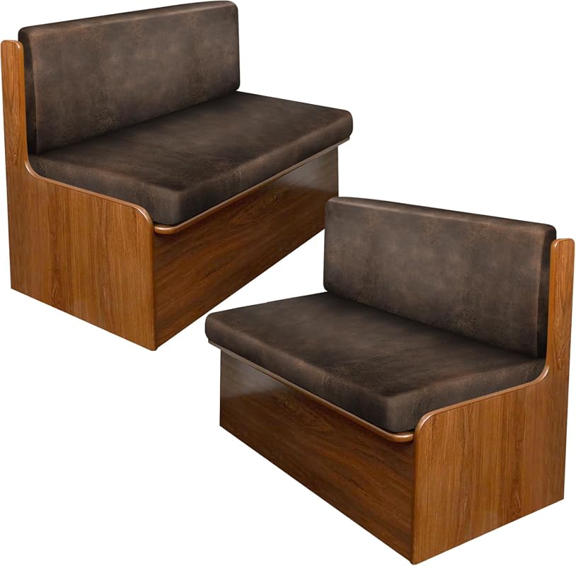 molasofa Leather-Like Stretchable RV Dinette Cushion Covers, Washable 