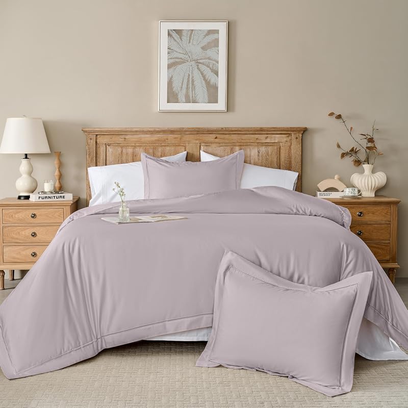 Simple&Opulence 100% Egyptian Cotton Duvet Cover Set, 400 Thread Count