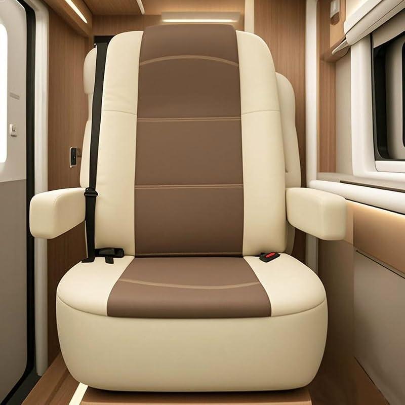 BeadChica 2-Pack RV Captain Chair Seat Covers for Class A Motorhomes w