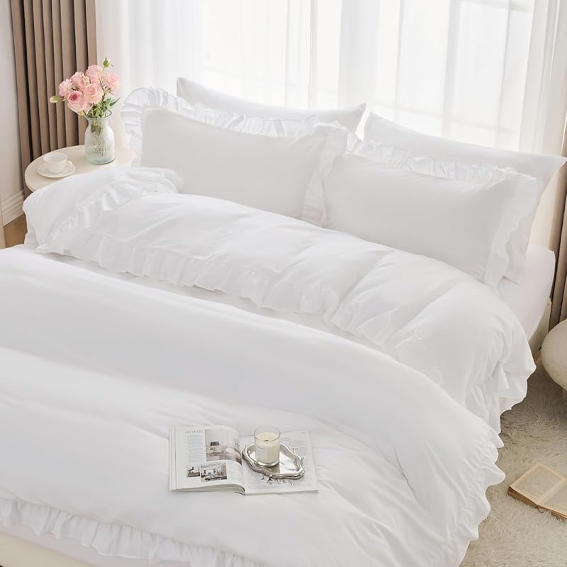 Horbaunal Full Ruffle Duvet Set