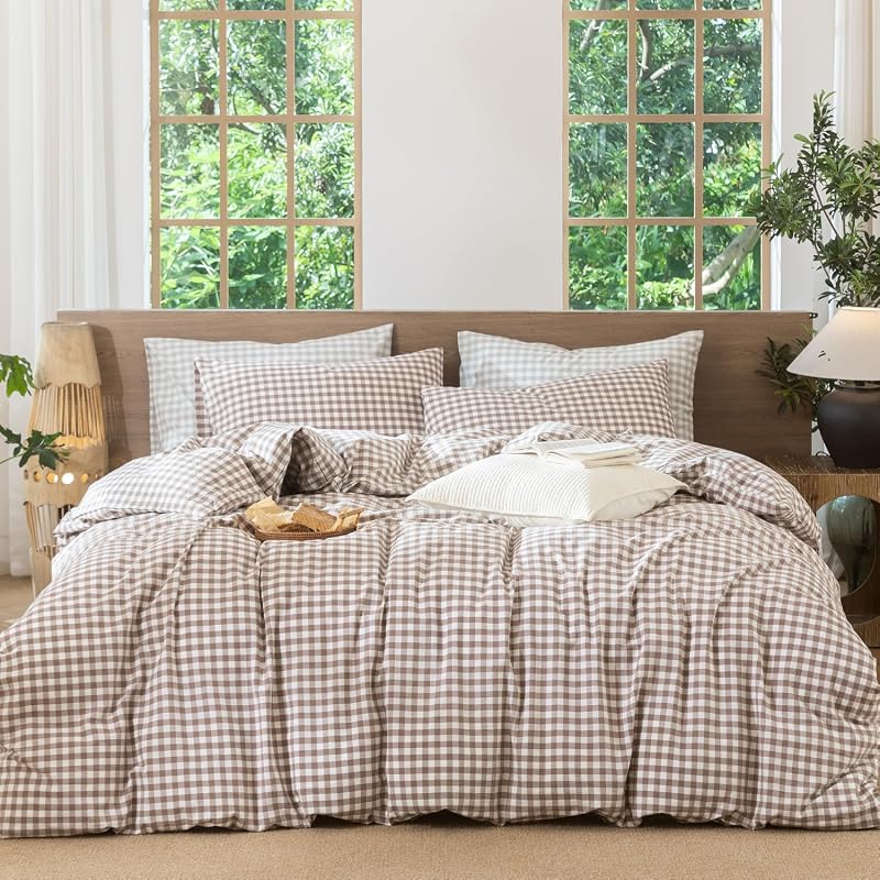 MooMee Oversized King Gingham Duvet