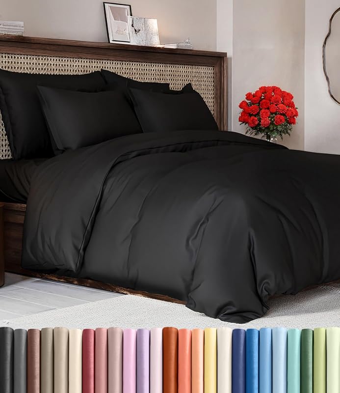 Oversized King Duvet Cover 3-Piece Set, Soft Breathable Bedding with Z