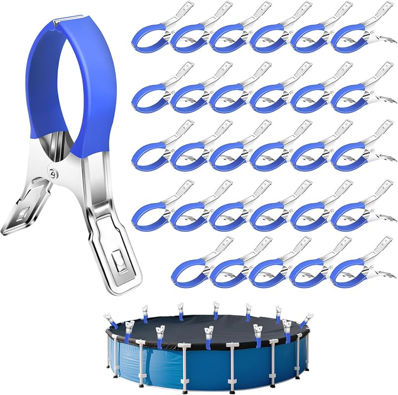 Stainless Steel Large Pool Clips