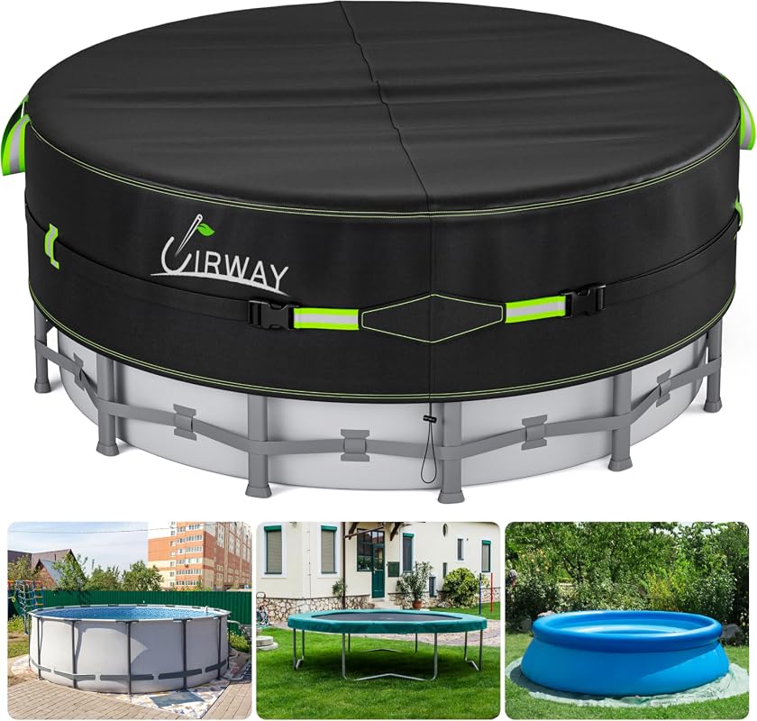 UIRWAY 18ft Round Pool Cover