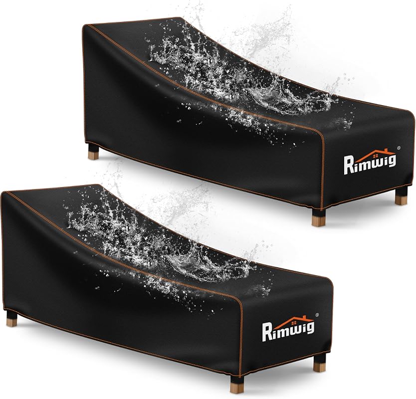 Outdoor Chaise Lounge Cover 2-Pack
