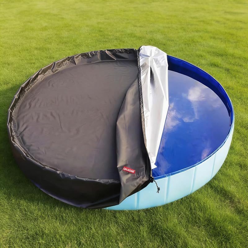 QH.HOME 63-64 Inch Round Kiddie Pool Cover