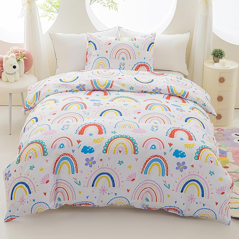 Rainbow Cloud Twin Duvet Cover