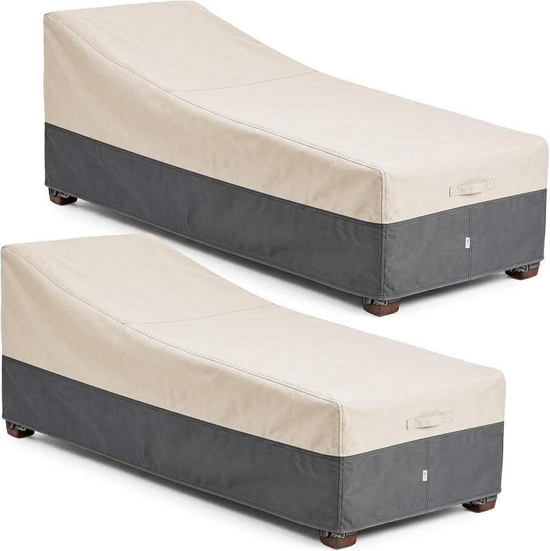 Heavy Duty Chaise Lounge Cover 2-Pack