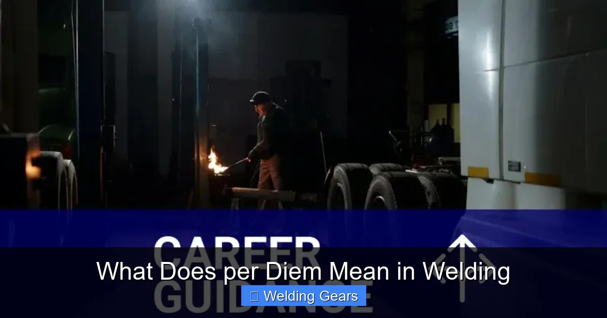 What Does Per Diem Mean in Welding Contracts