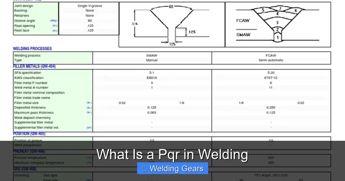 The Anatomy of a PQR Document