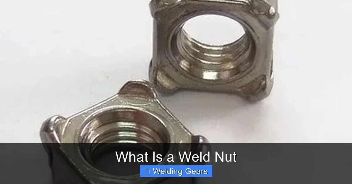 Types of Weld Nuts and Their Uses