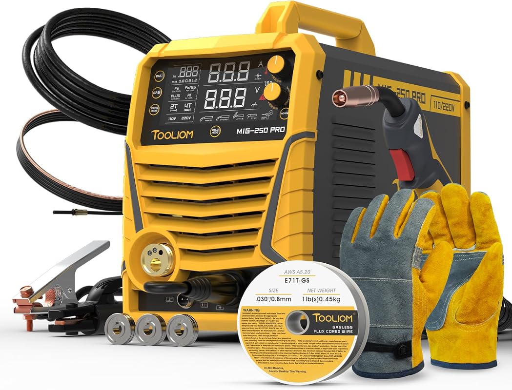 TOOLIOM 250A 6-in-1 Pulse MIG Welder