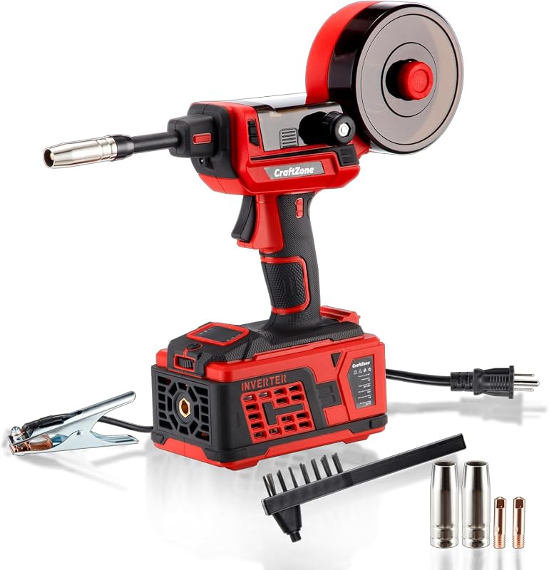 Portable 110V Gasless Handheld MIG Welder for DIY Auto Repair