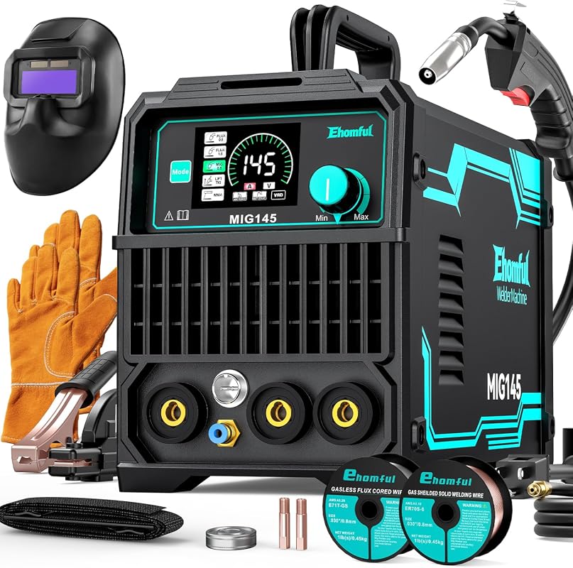 145A 4-in-1 Dual Voltage MIG Welder