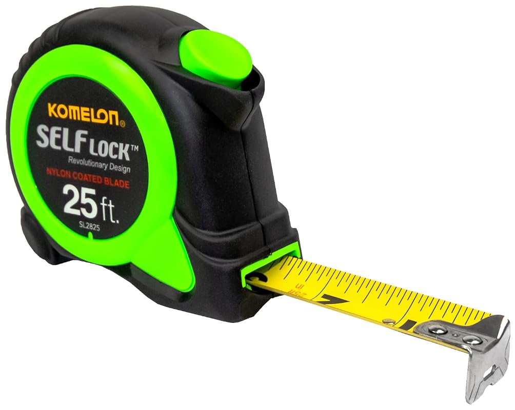 Komelon 25-Foot Self Lock Power Tape Measure