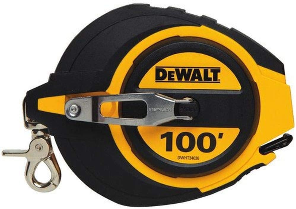 DEWALT 100-Foot Closed Case Long Tape Measure