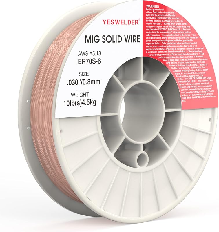 YESWELDER ER70S-6 Solid Carbon Steel MIG Welding Wire for Reliable Per