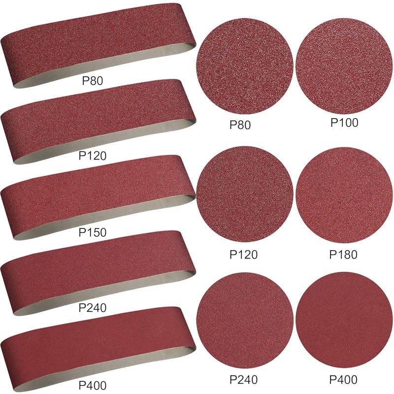Blulu 22PCS Belt and Disc Set
