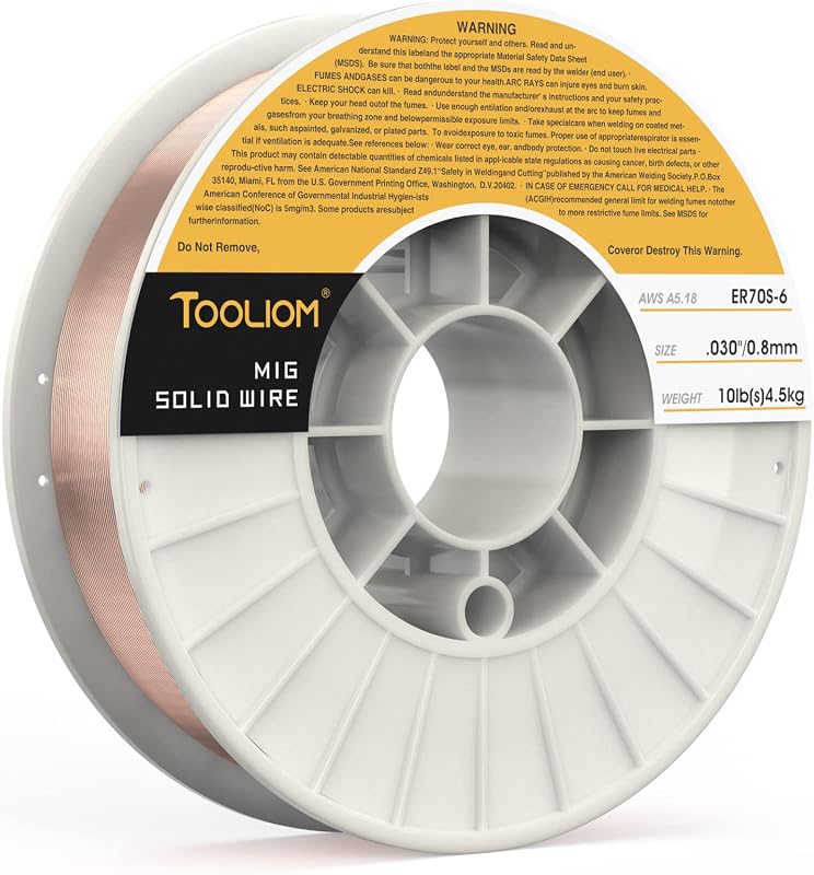 TOOLIOM ER70S-6 Mild Steel MIG Welding Wire 0.030-inch Diameter Profes