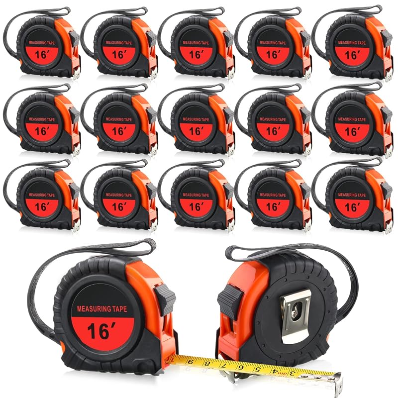 Yunsailing 15 Pack 16-Foot Retractable Tape Measure Set