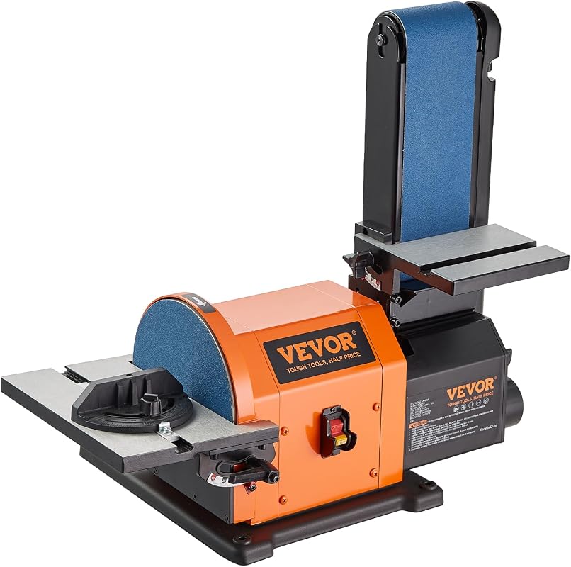 VEVOR 4 x 36 Inch Belt and 8 Inch Disc Sander with 5A Induction Motor 