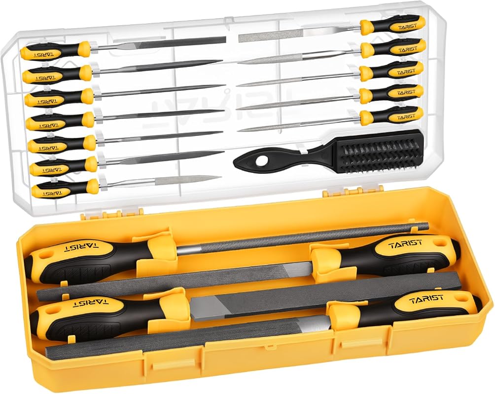 TARIST 27-Piece Metal File Set Featuring Steel Files, Small Needle Fil