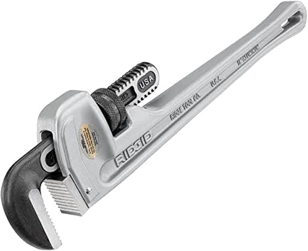 Ridgid 31100 Model 818 Aluminum Straight Pipe Wrench 18-Inch Professio