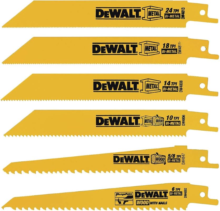 DEWALT Reciprocating Saw Blade Set