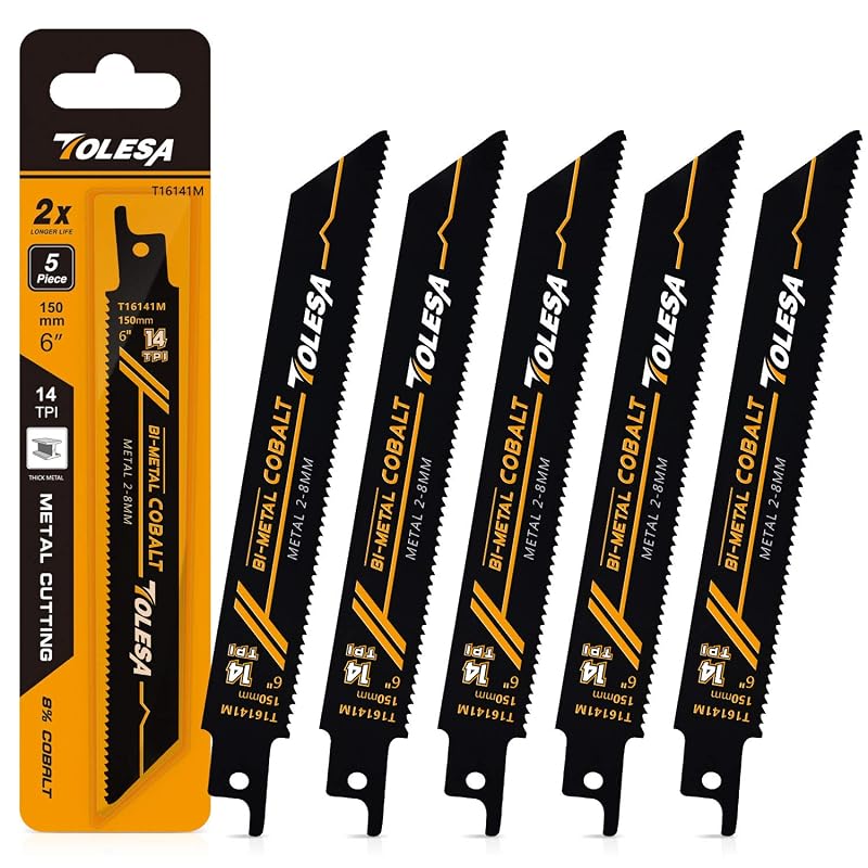 TOLESA 6-Inch 14TPI Reciprocating Saw Blades