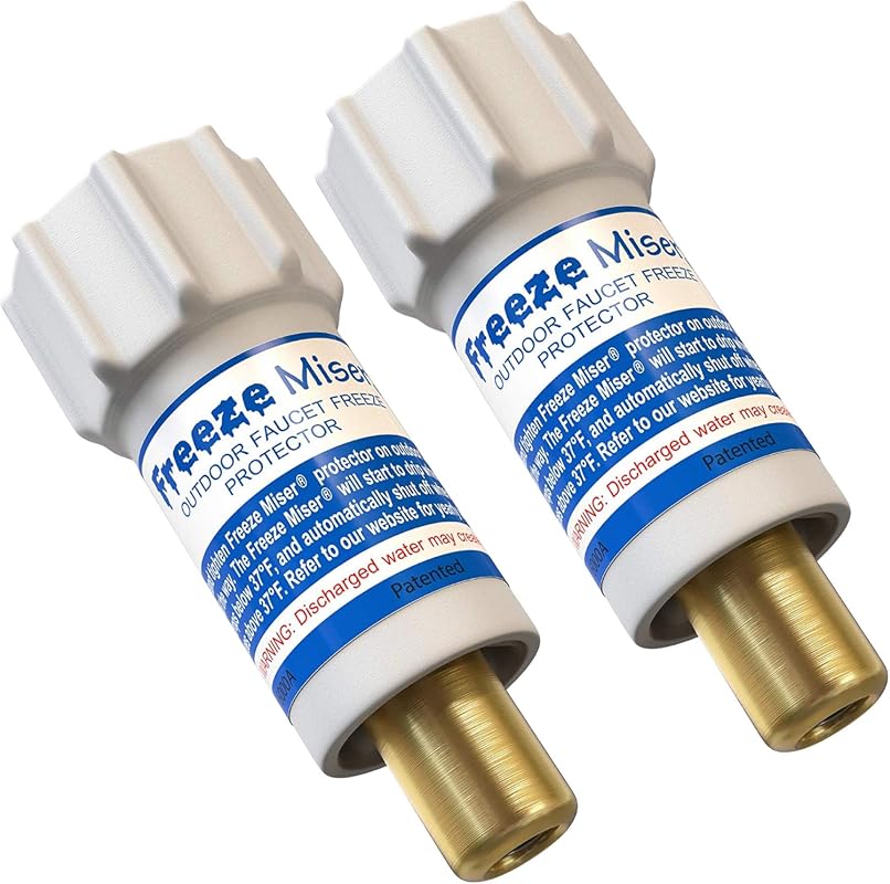 Outdoor Faucet and Spigot Freeze Protection Valve Shield with Automati