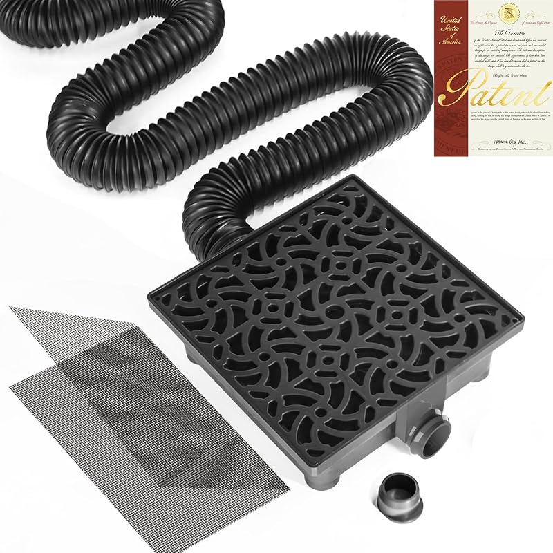 Durable Gutter Downspout Extensions Featuring a 12 by 12-Inch Catch Ba