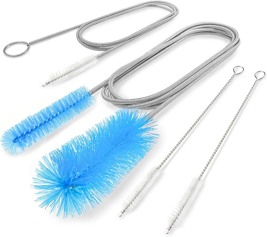 Extra Long Flexible Drain Brush Kit Featuring 66 Inch Hose Cleaner and