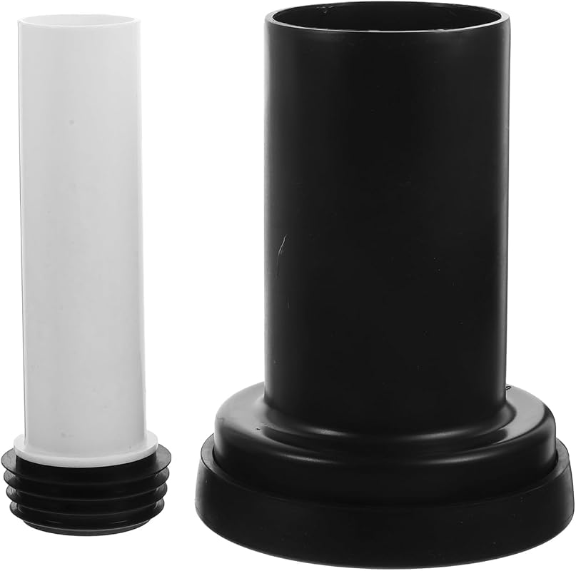 YARNOW Wall Mounted Toilet Drain Pipe Straight Tube 2 Pack for Conveni