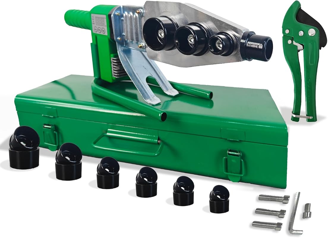 110V Professional Plastic Water Pipe Welder and Poly Pipe Fusion Machine for PP, PE, and PVC