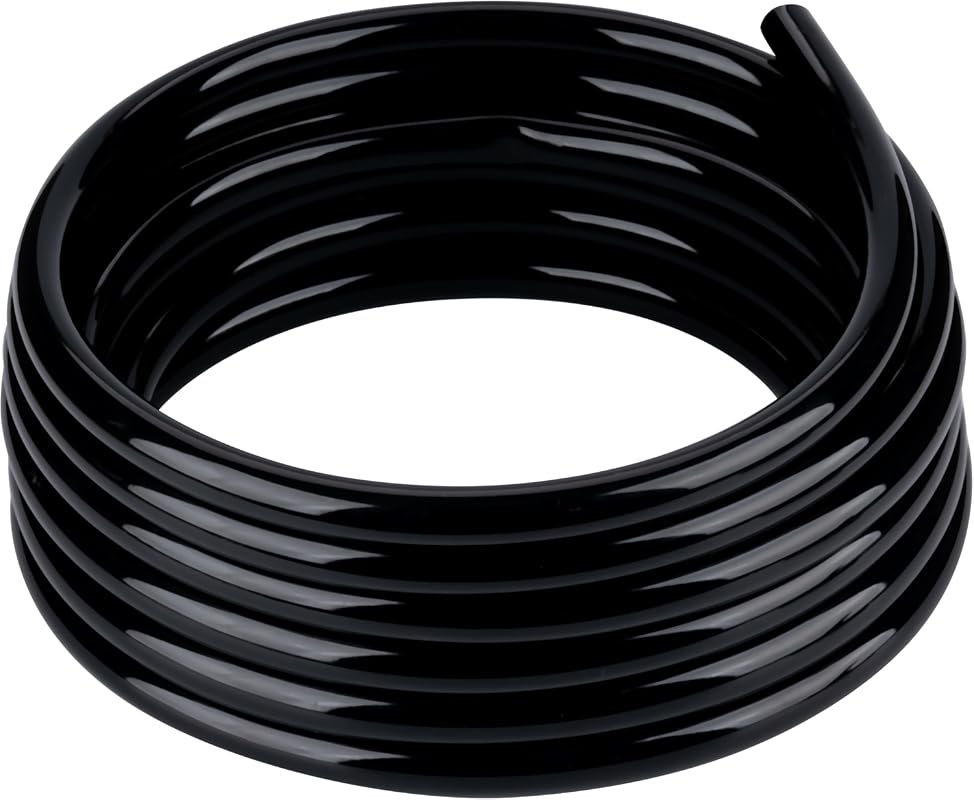 Black Vinyl Tubing 1/2-Inch ID 100-Foot PVC Flexible Plastic Irrigatio