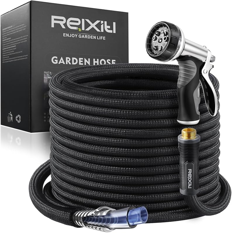 Relxitl 50ft Lightweight Garden Hose