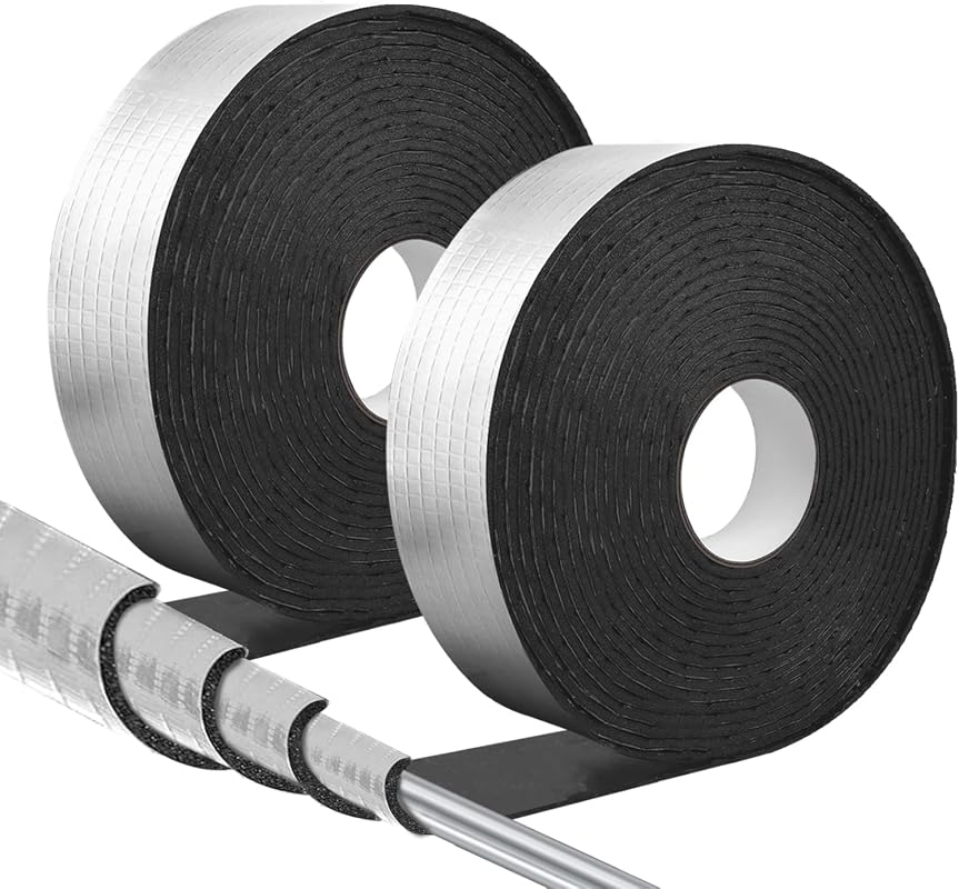 Self-Adhesive Foam Tube Pipe Insulation Wrap, 2-Inch by 66-Foot Roll f