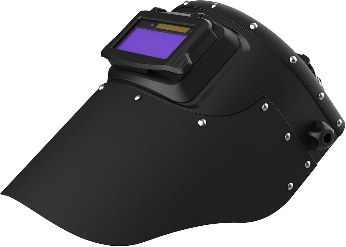 SHINE Leather Auto Darkening Welding Helmet with True Color Flip-up Le